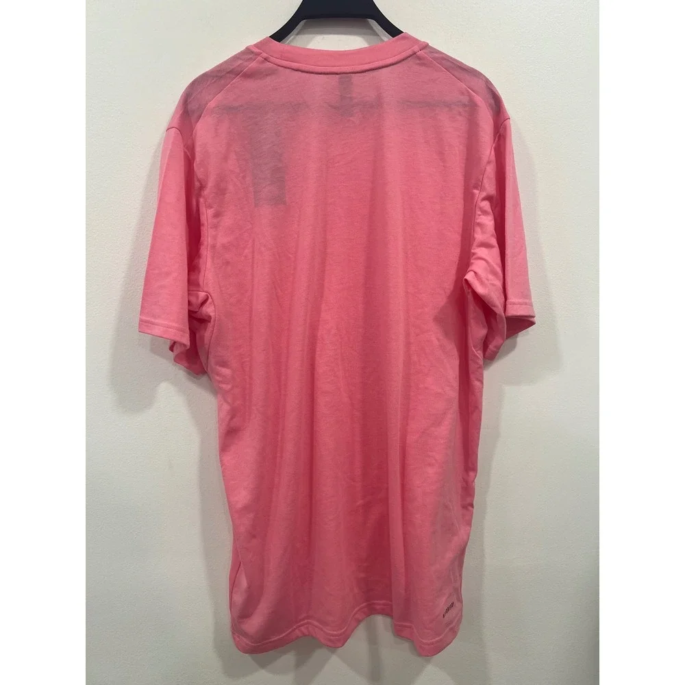Adidas T-Shirt Mens Medium Pink New wth tags AEROREADY Training Tee IS1671